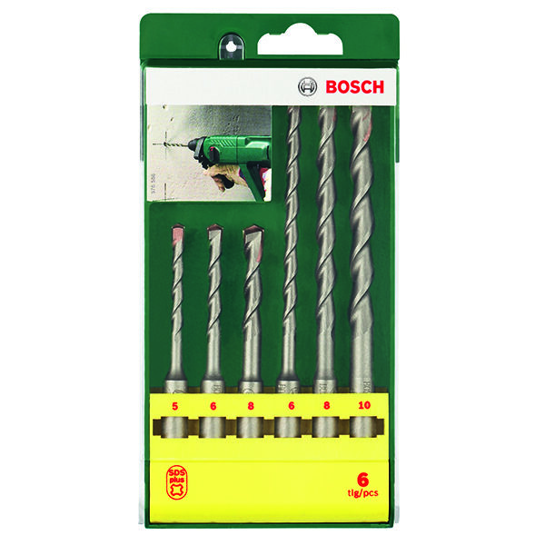 Juego de Mechas Bosch SDS Plus-1 para concreto x 6 unidades